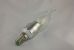 E14 Candle Light 3w 3 Prong Clear Glass Flame Tip Warm White